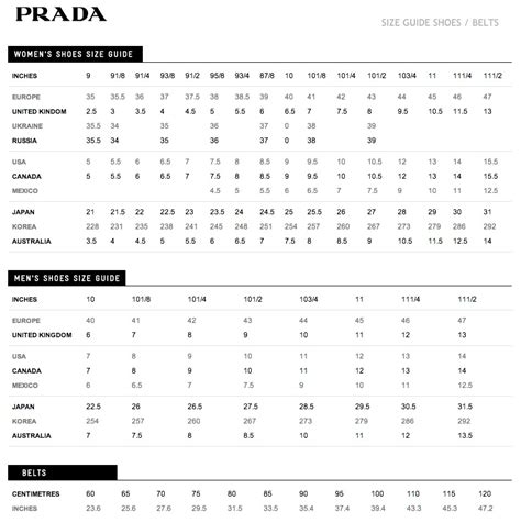 prada sizing clothing|prada women's size chart.